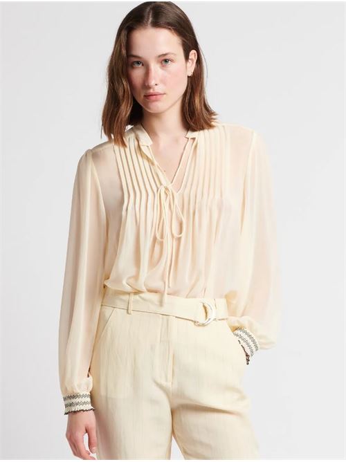 Transparent pleated blouse Liu Jo | MA4348TS191.20304